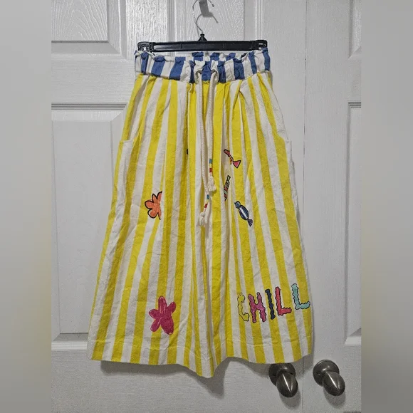 Mira Mikati Linen Blend Chill Out Skirt EU 34 US 2 - Picture 1 of 7